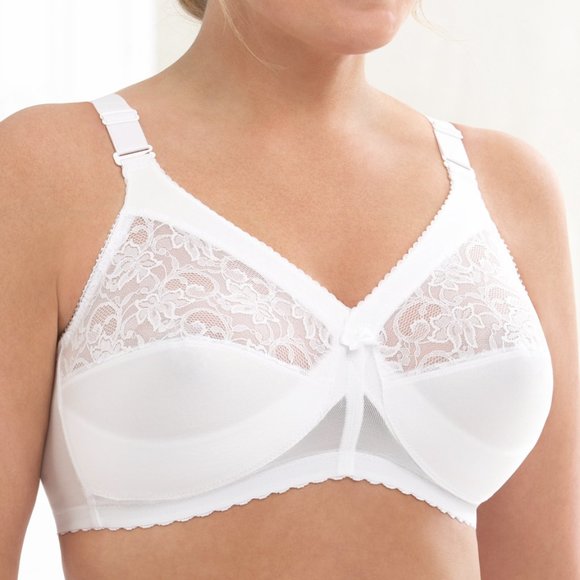 Set of 3! 46B Glamorise MAGIC LIFT Bra (CONVERTIBLE-STRAPS) Wireless White NEW - Picture 2 of 14